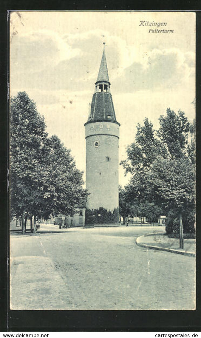 AK Kitzingen, Blick Zum Falterturm - Kitzingen