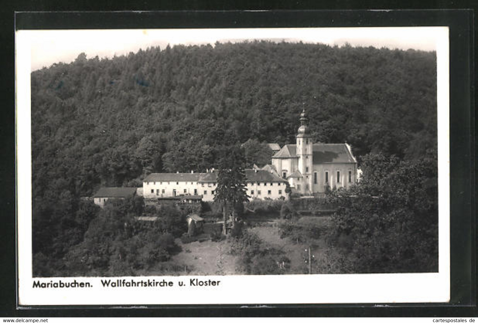 AK Lohr Am Main, Mariabuchen, Blick Auf Die Wallfahrtskirche Und Das Kloster - Lohr