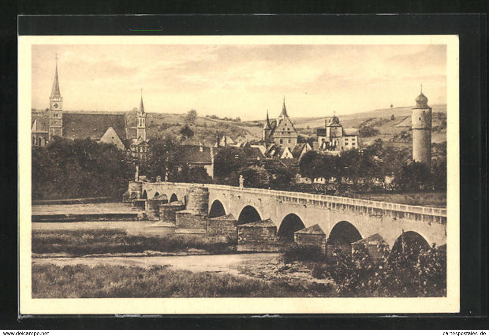 AK Ochsenfurt Am Main, Partie An Der Mainbrücke - Ochsenfurt