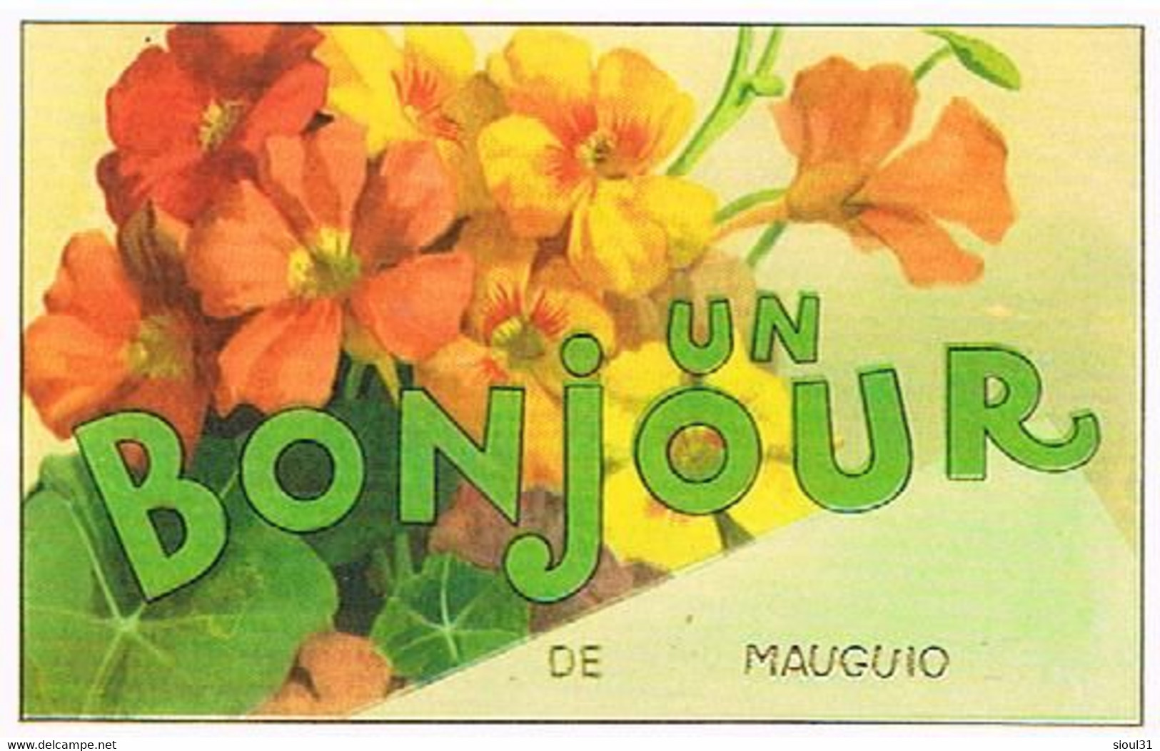 34 UN BONJOUR  DE  MAUGUIO  CPM  TBE  VR1027 - Mauguio