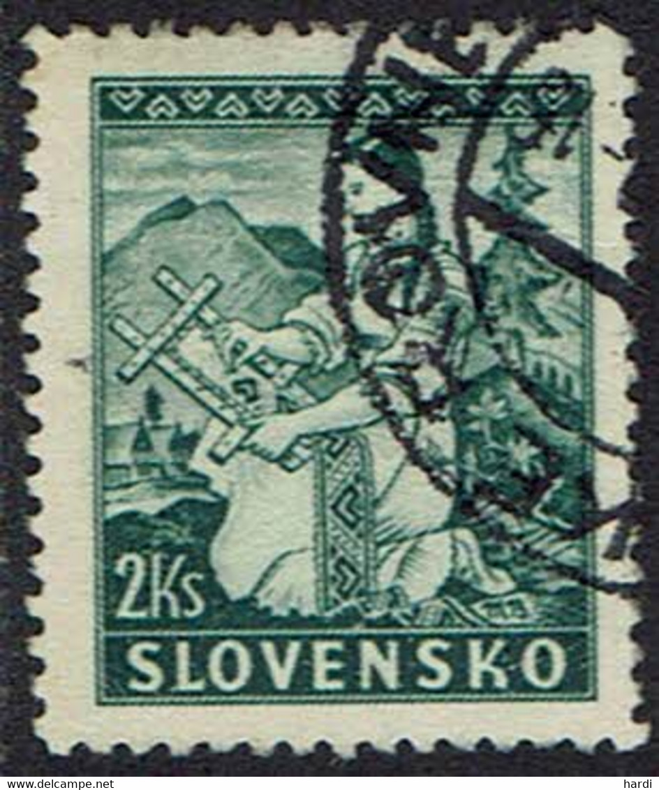Slowakei 1939, MiNr 43, Gestempelt - Oblitérés