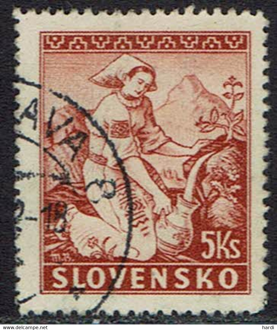 Slowakei 1939, MiNr 45a, Gestempelt - Oblitérés
