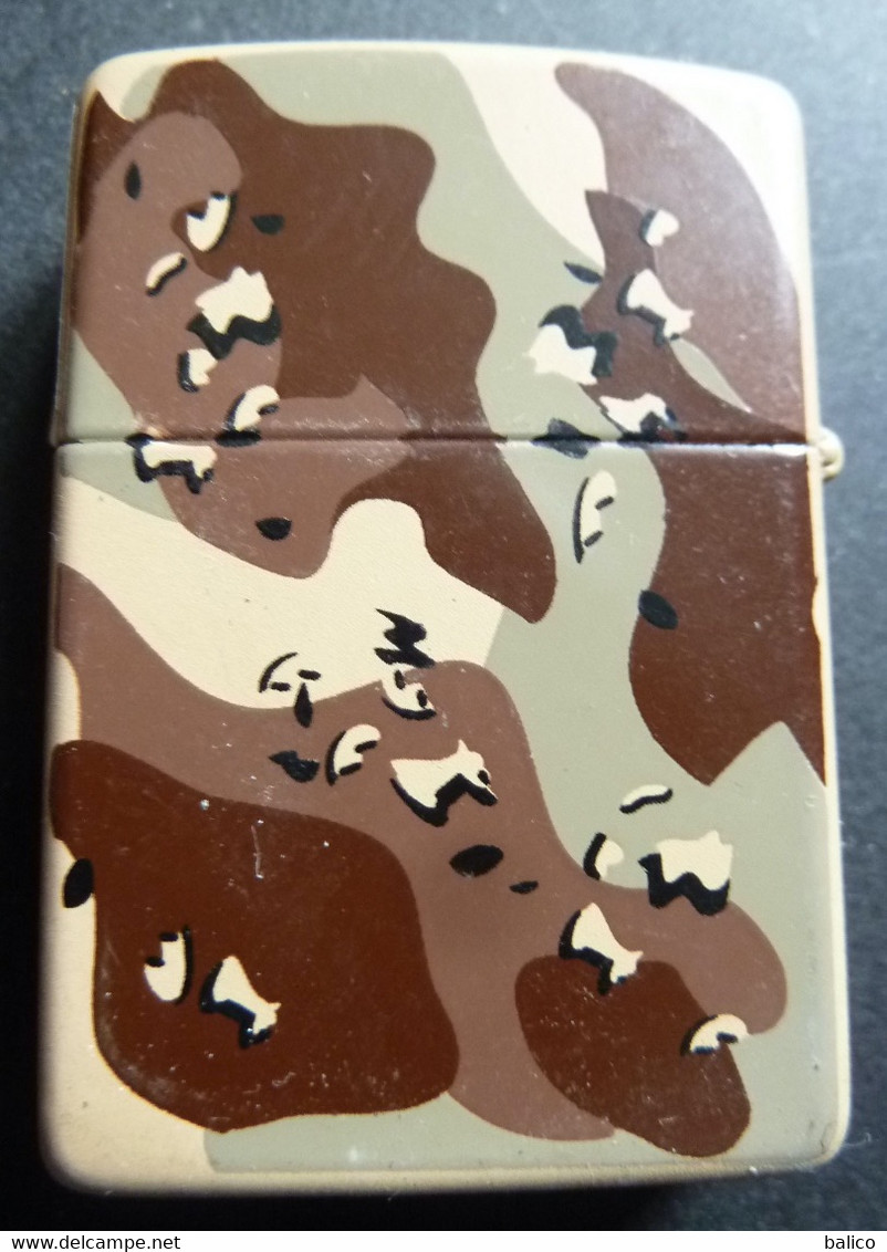 ZIPPO - U.S.S. DESERT SHIELD -  Camouflage -   1991 - Réf, 801 - Zippo