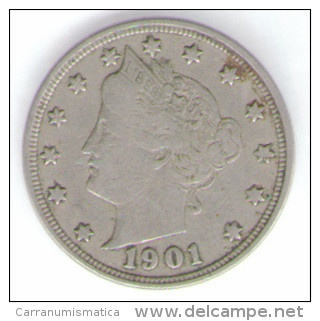 U.S.A. - STATI UNITI D' AMERICA - 5 / FIVE CENTS ( 1901 ) LIBERTY - 1883-1913: Liberty