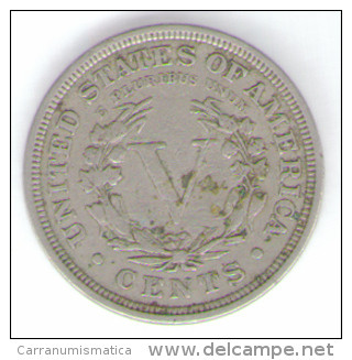 U.S.A. - STATI UNITI D' AMERICA - 5 / FIVE CENTS ( 1901 ) LIBERTY - 1883-1913: Liberty (Liberté)