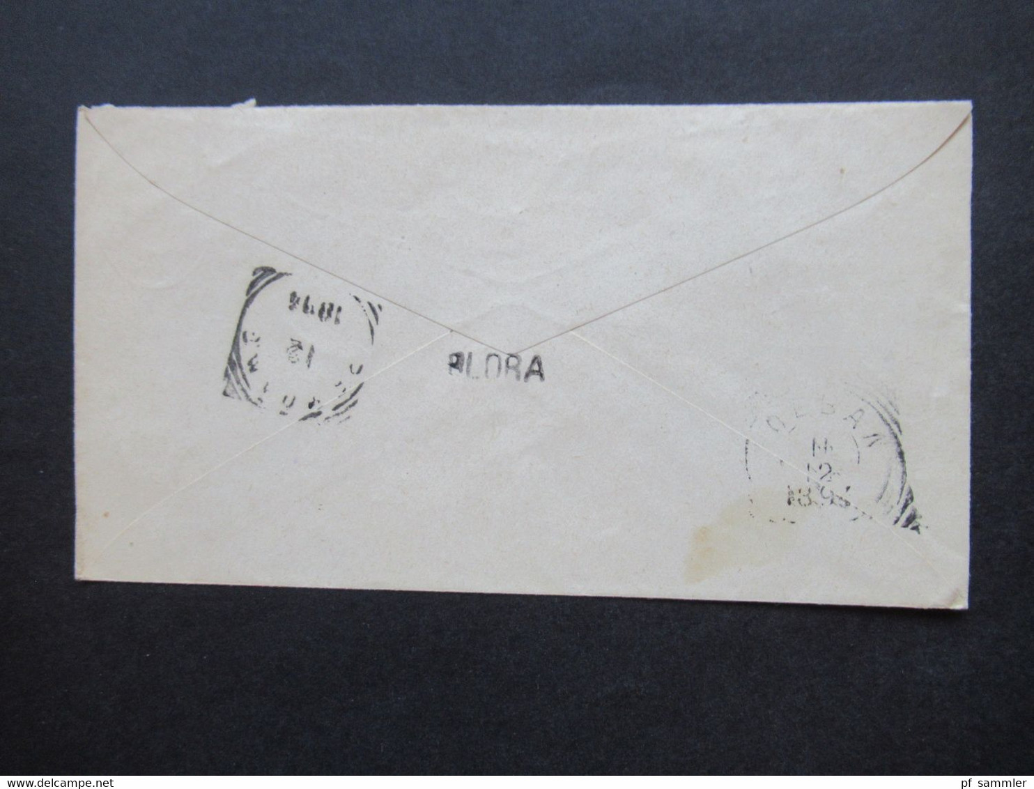 Niederländisch Indien 1894 GA Umschlag Mit 4 Stempeln U.a. Bodjonegoro Nach Blaza Gesendet Auslandsbrief - Netherlands Indies