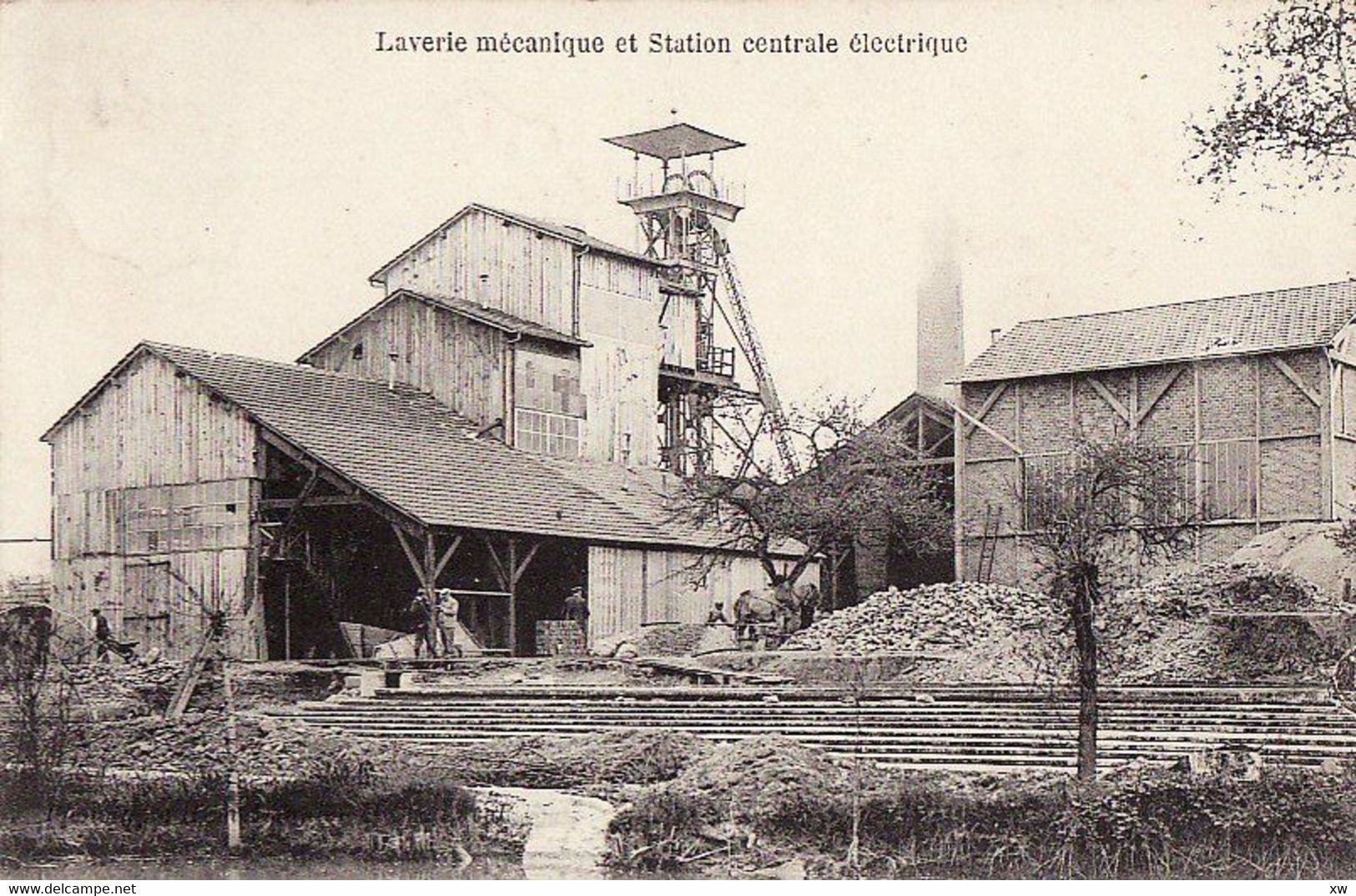 LE GENEST -53- Les Mines De La Lucette - Laverie Mécanique Et Station Centrale électrique - Animation - Le Genest Saint Isle
