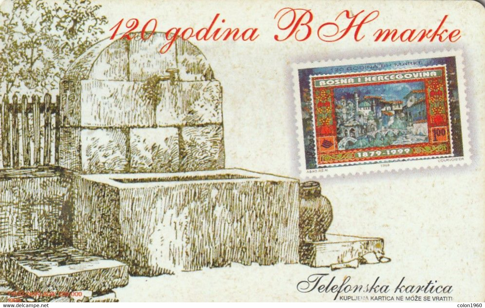 BOSNIA Y HERZEGOVINA. BA-PTT-0029. Bosnia & Herzegovina Postal Mark. 1999-06. (531) - Bosnia