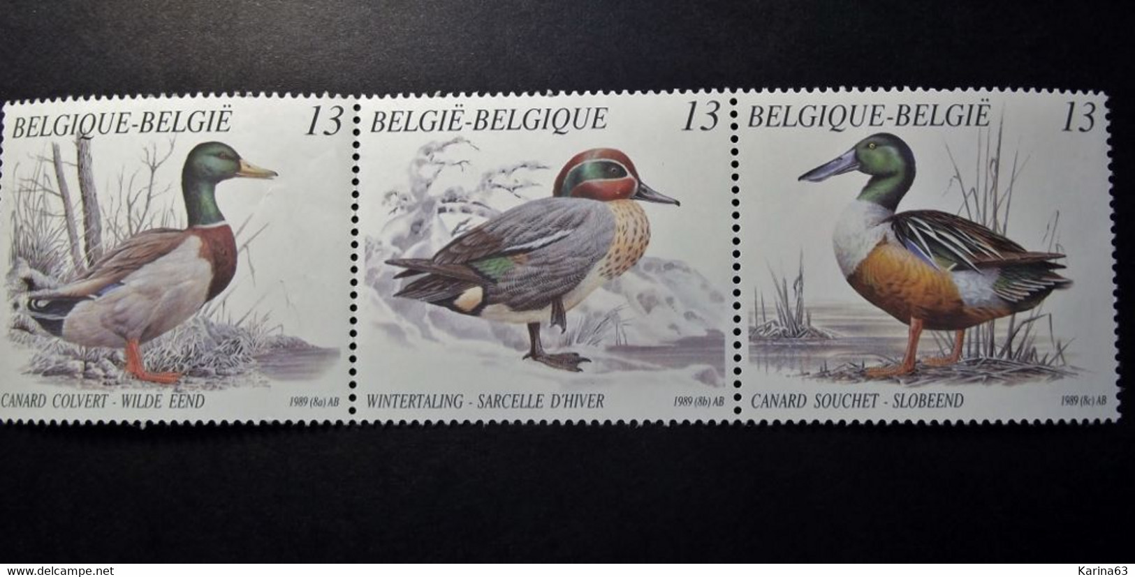 Belgie - Belgique - 1989 -  OPB/COB 2332/4 -  Eenden - Postfris (*) - Andere & Zonder Classificatie