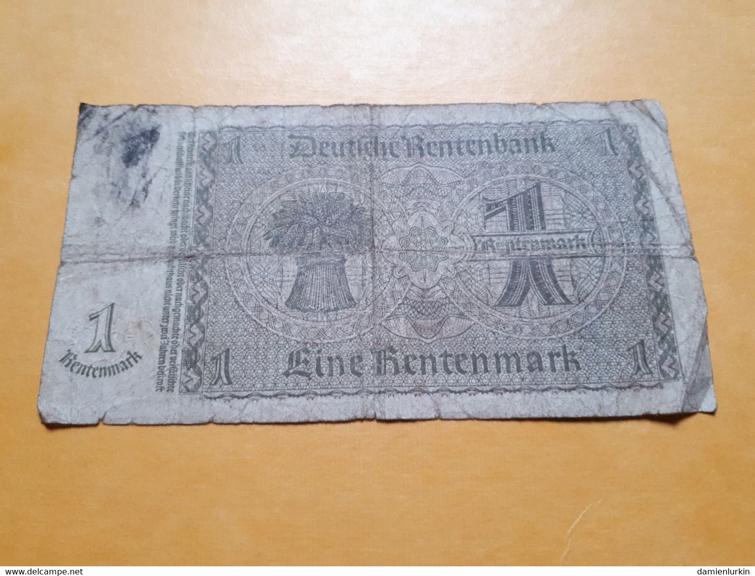 ALLEMAGNE 1 RENTENMARK 1923-1937 - 1 Rentenmark