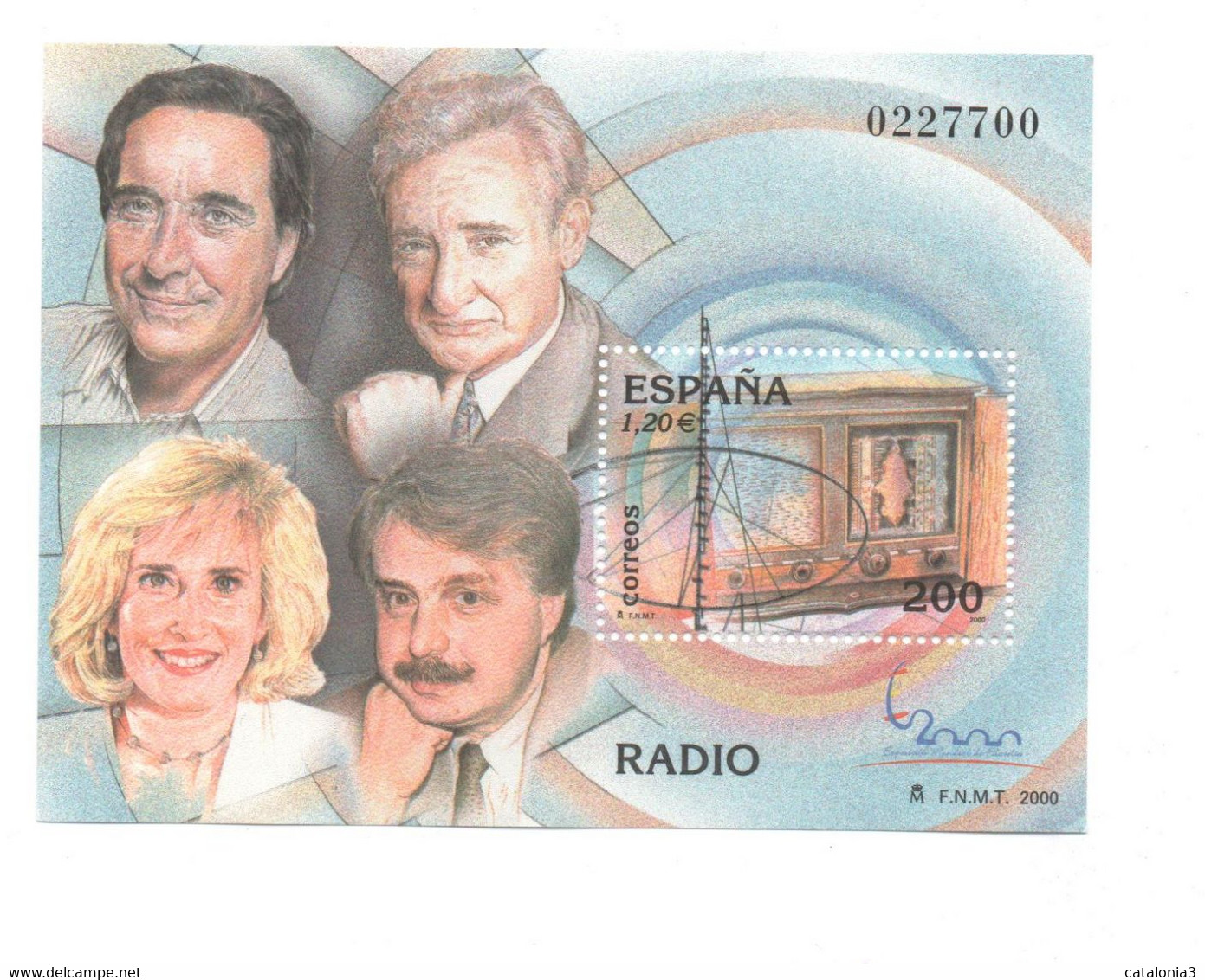 Hojita  Sello RADIO (facial 1,20 €) - Hojas Conmemorativas