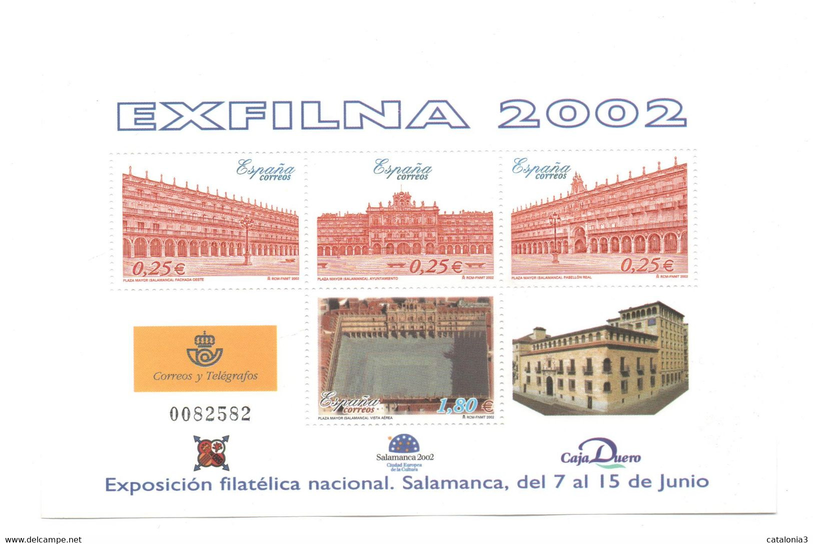 Hojita Sellos EXFILNA 2002 (facial 2,55 €) - Commemorative Panes