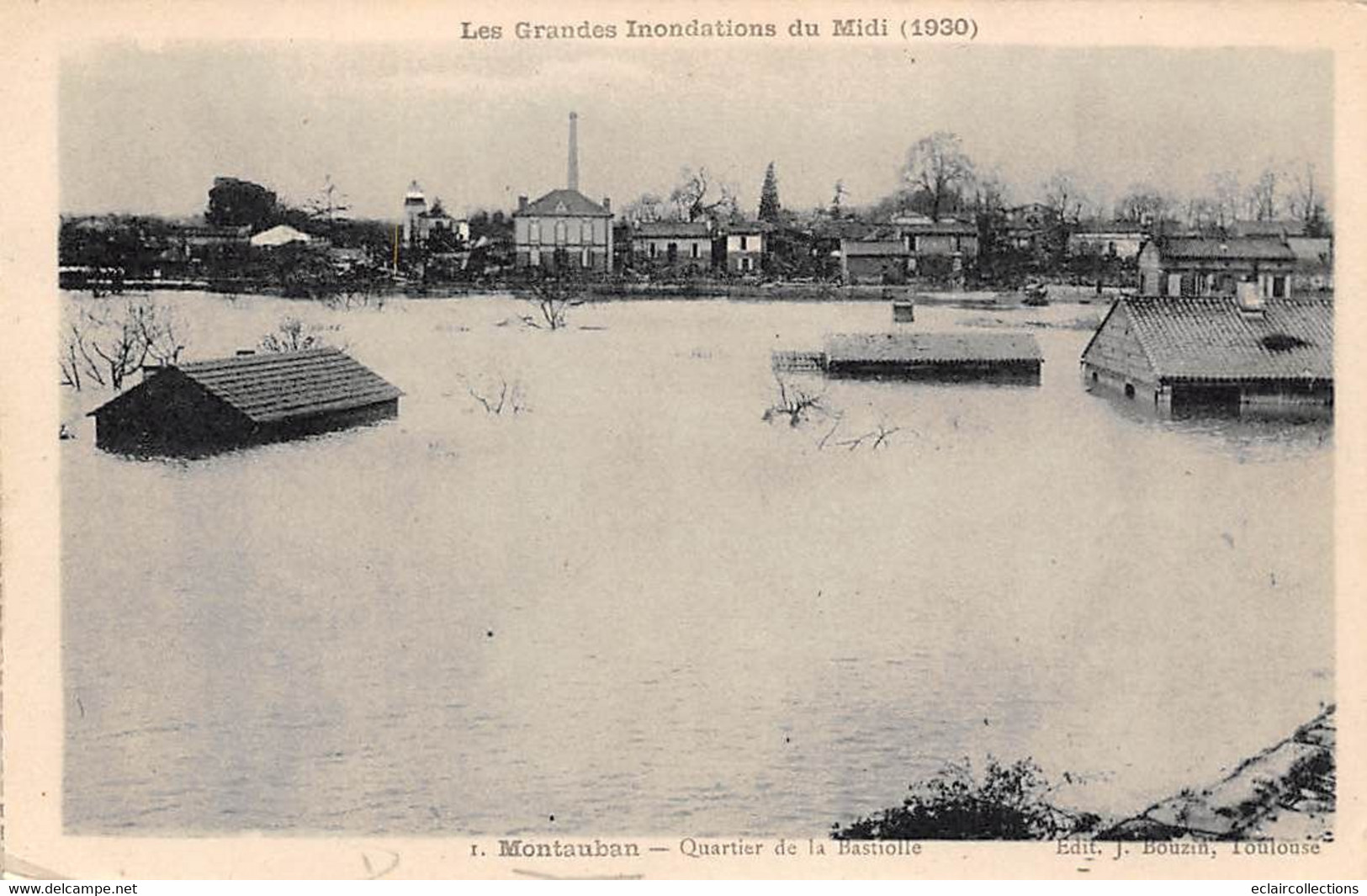 Montauban        82        Inondations De 1930 Quartier De La Bastiolle      ( Voir Scan) - Montauban