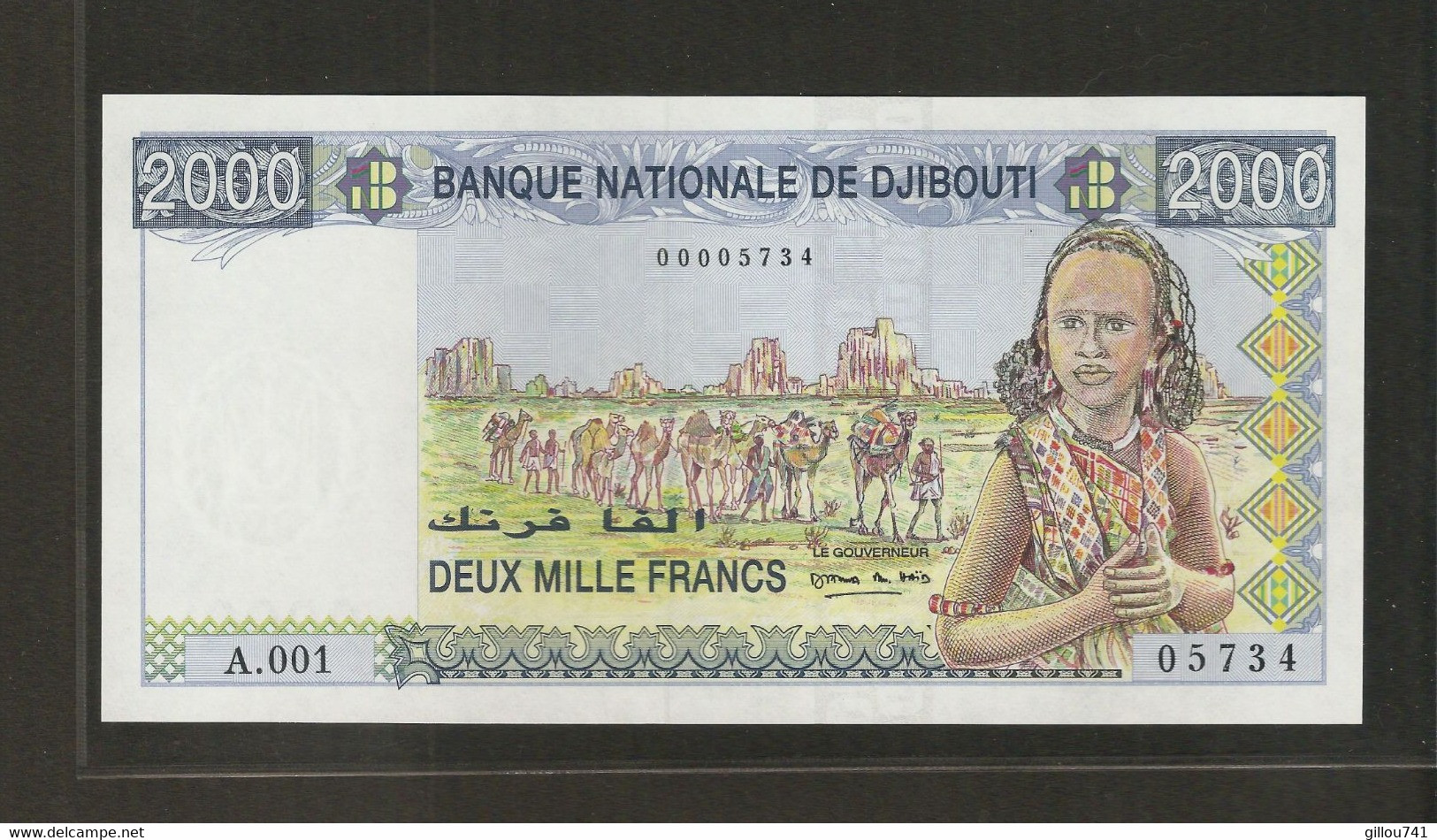 Djibouti, 2,000 Francs, 1997-1999 ND Issue - Dschibuti