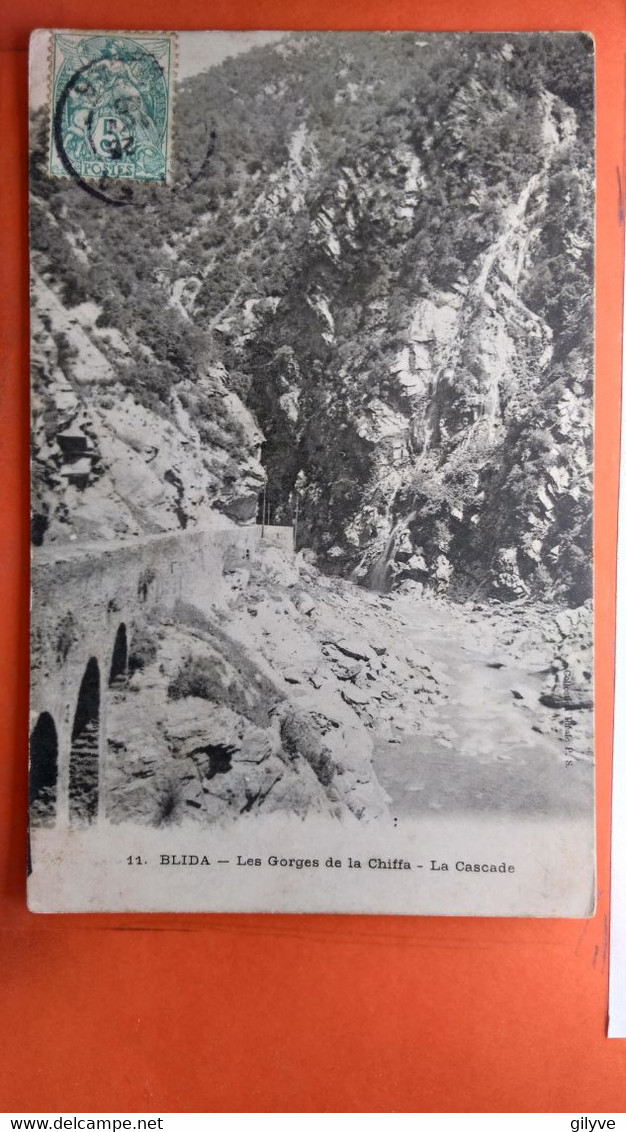 CPA. Algérie.Blida Les Gorges De La Chiffa.La Cascade . (R1.012) - Blida