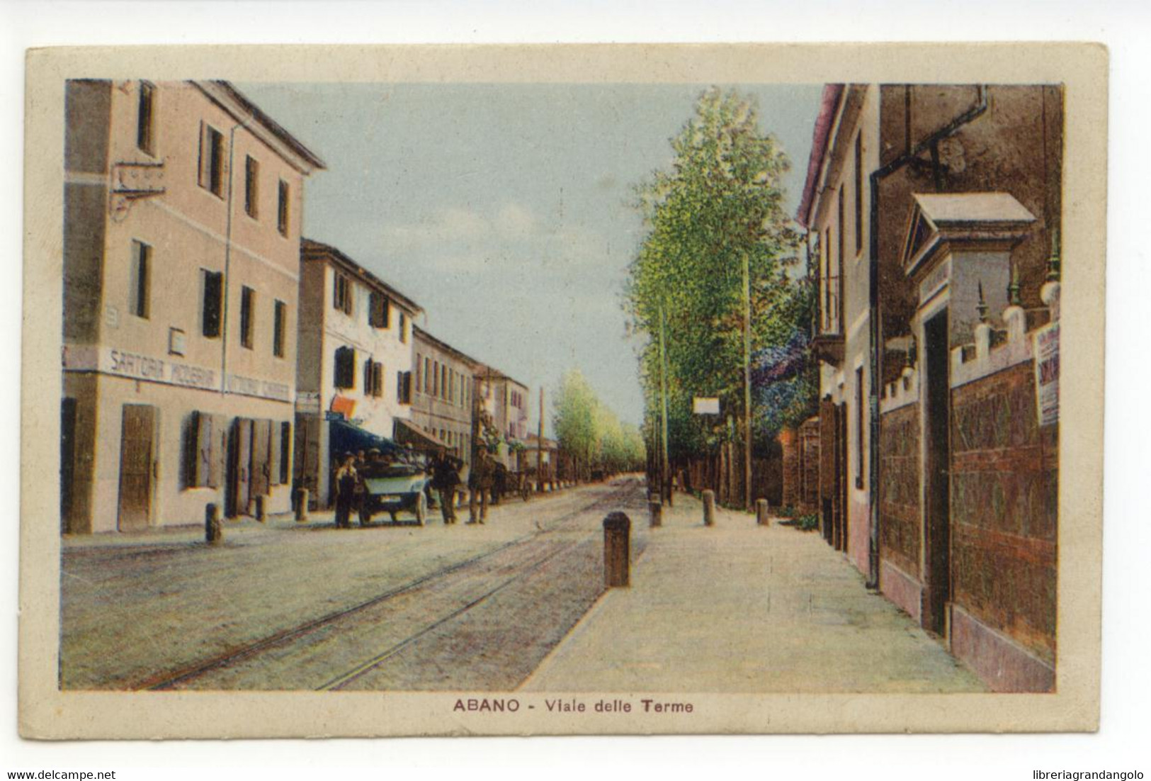 Cartolina Abano Viale Delle Terme 1927 Viaggiata Padova - Padova (Padua)