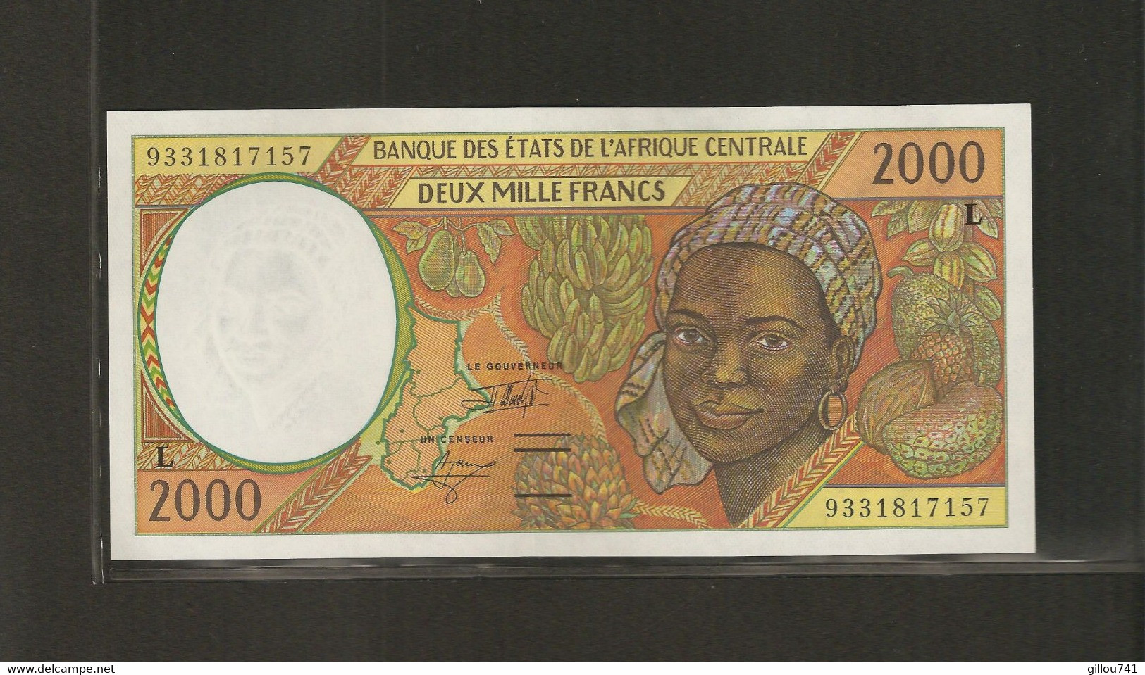 Afrique Centrale (Etats D' ), 2,000 Francs, Série L - Central African States