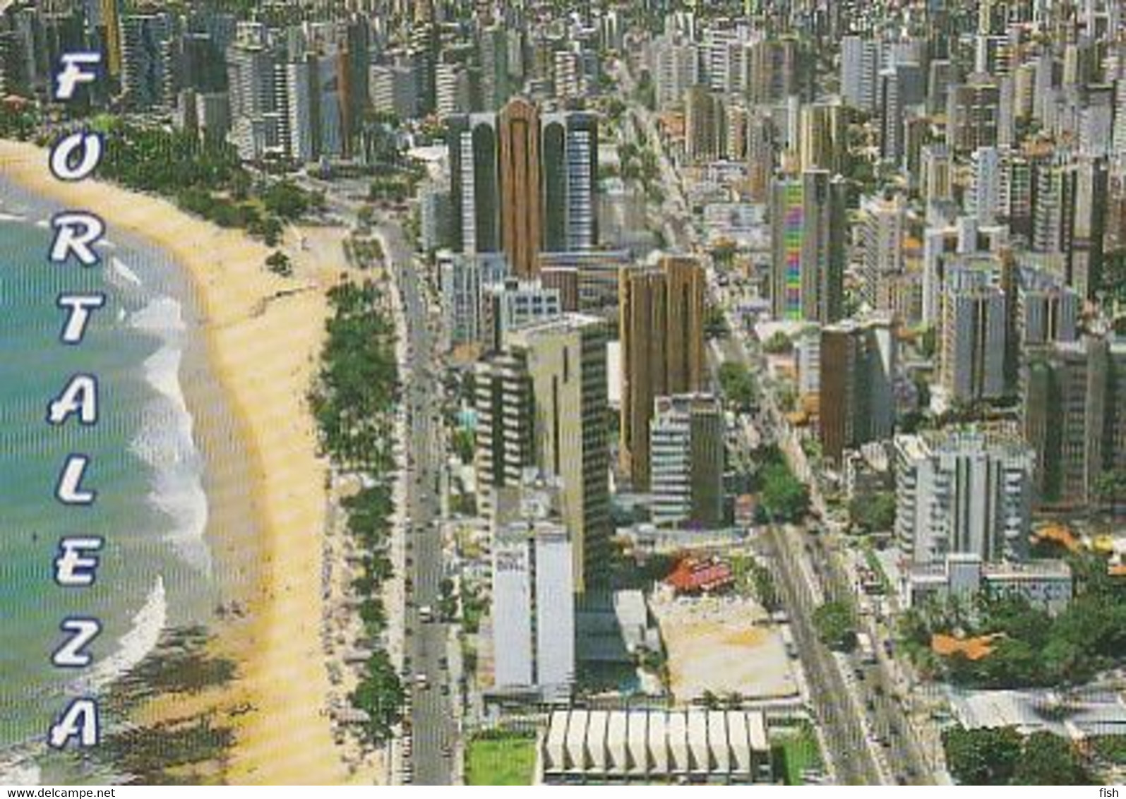 Brazil & Circulado, Fortaleza, Aerial View Of Beira Mar, Aldeota To Camping Setúbal 2002 (6886) - Fortaleza