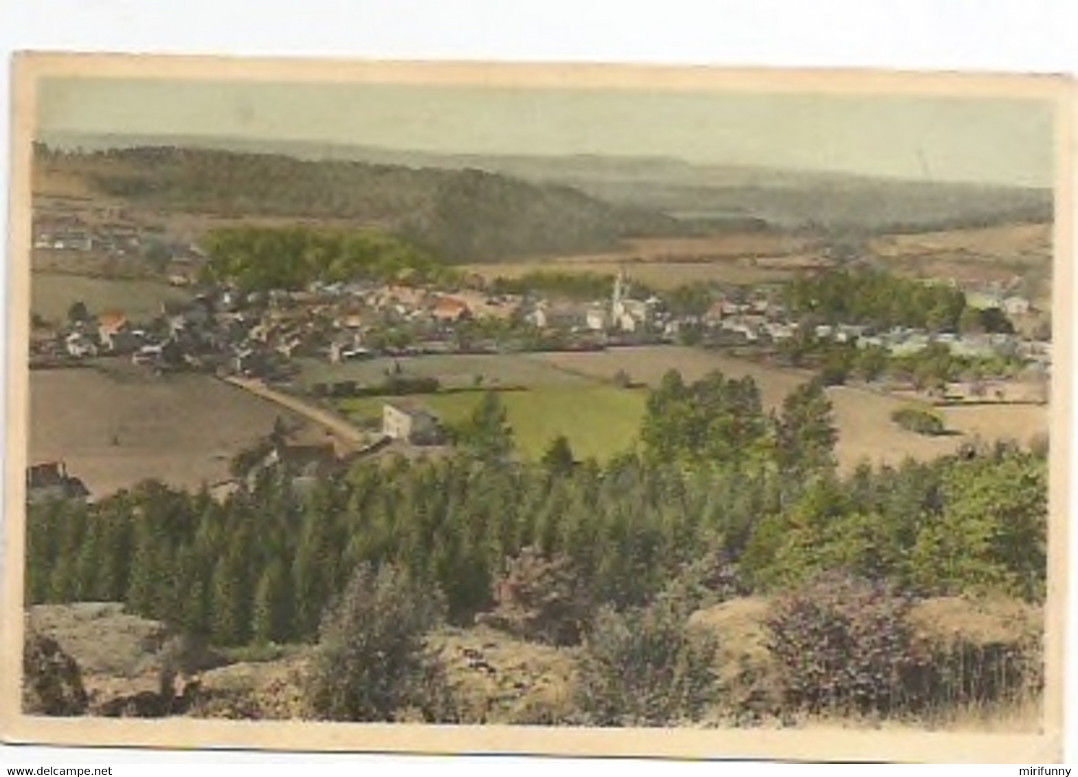 BARVAUX S/OURTHE/ PANORAMA PRIS DE LA CARRIERE DU PISSOU/COLORISEE - Marche-en-Famenne