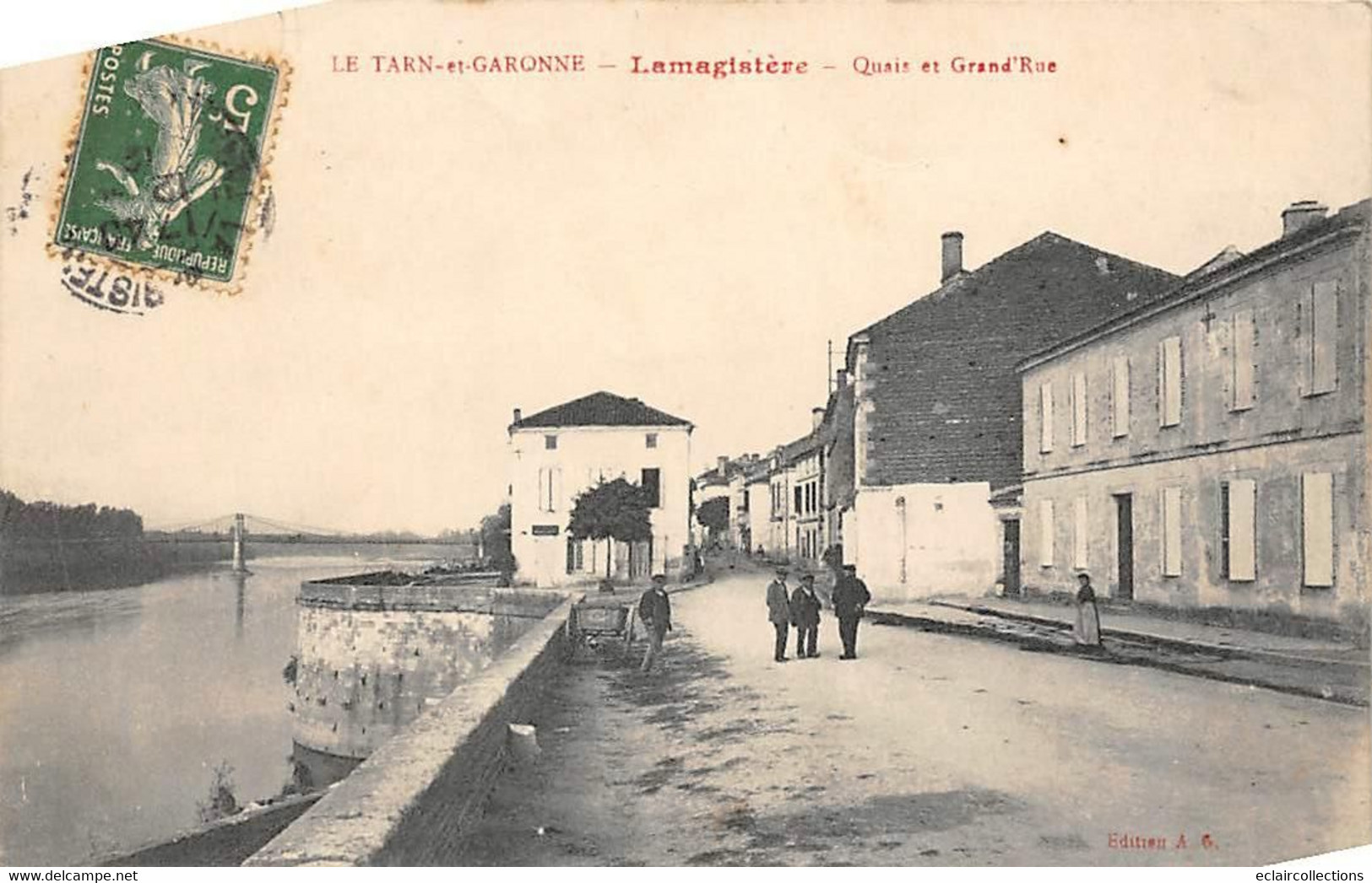 Lamagistère       82         Quai Et Grande Rue           ( Voir Scan) - Andere & Zonder Classificatie