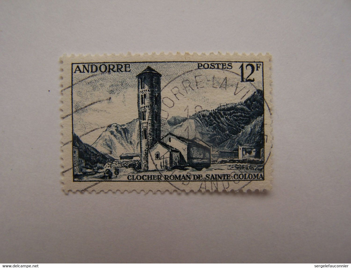 ANDORRE Clocher Roman De Sainte-Coloma Oblitéré - Oblitérés