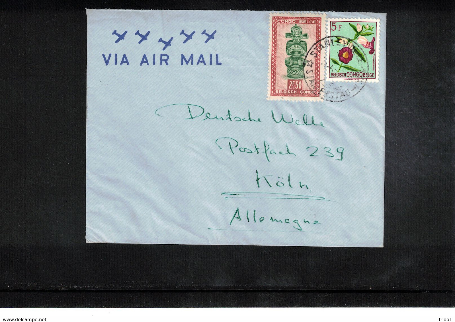 Belgian Congo Interesting Airmail Letter - Brieven En Documenten