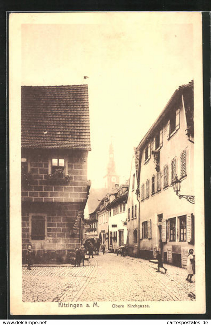 AK Kitzingen / Main, Bürger Auf Der Oberen Kirchgasse - Kitzingen