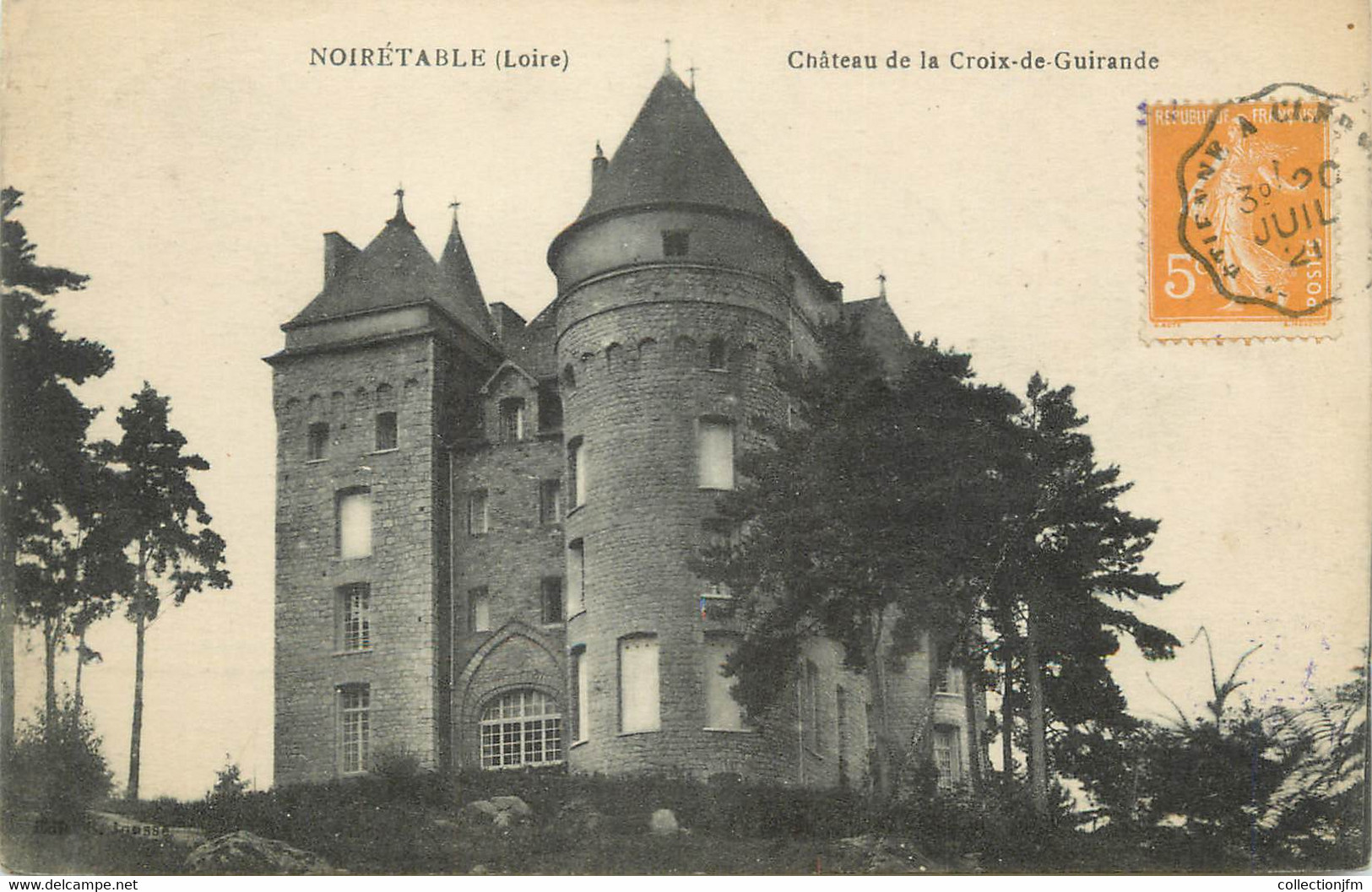 CPA FRANCE 42 "Noirétable, Château De La Croix De Guirande" - Noiretable