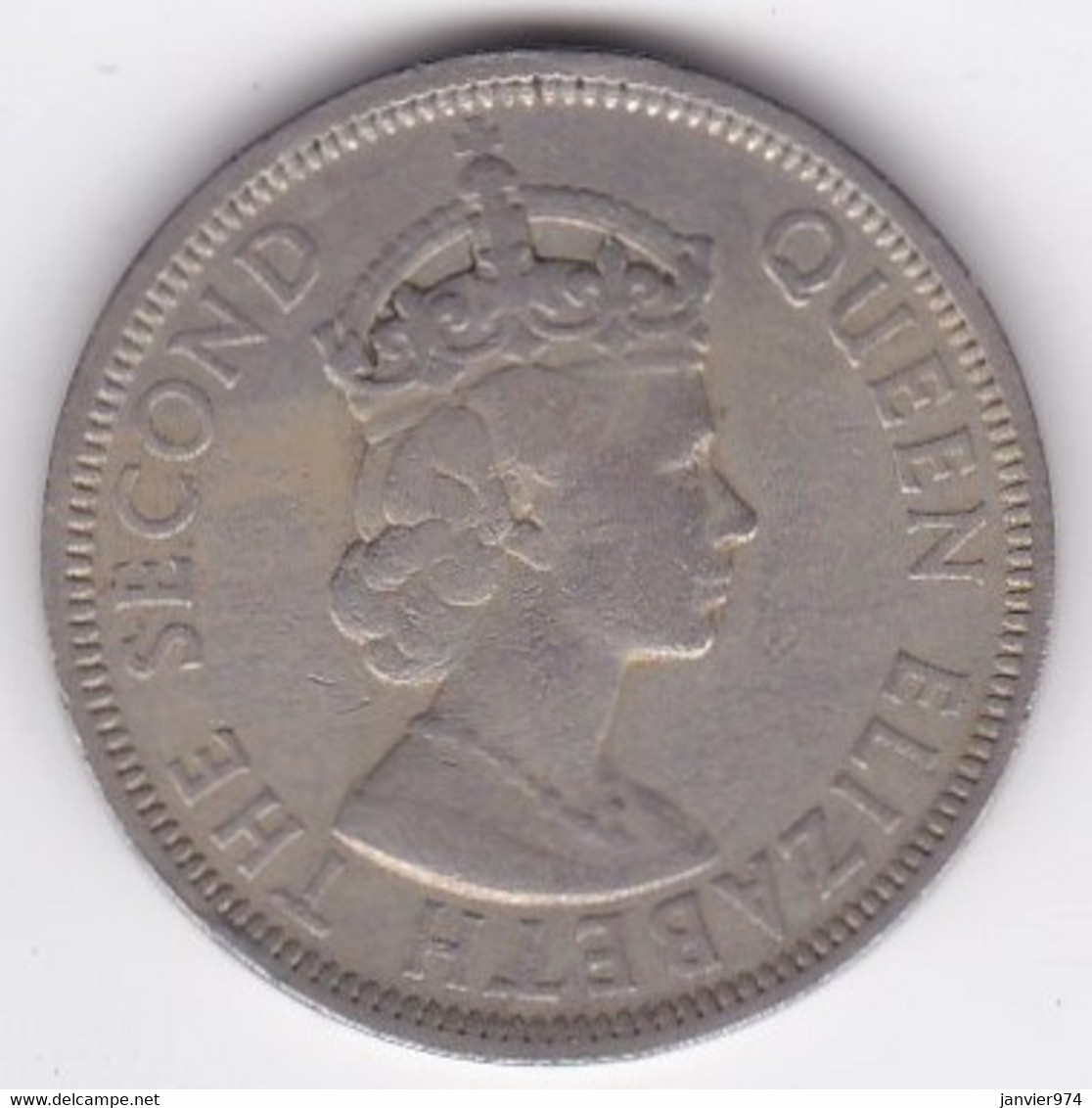 Ile Maurice One Rupee 1956 Elizabeth II. KM# 35 - Mauritius