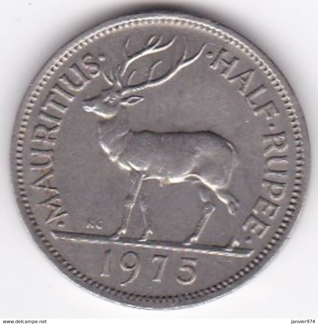 Ile Maurice 1/2 Rupee 1975 Elizabeth II. KM# 37 - Maurice