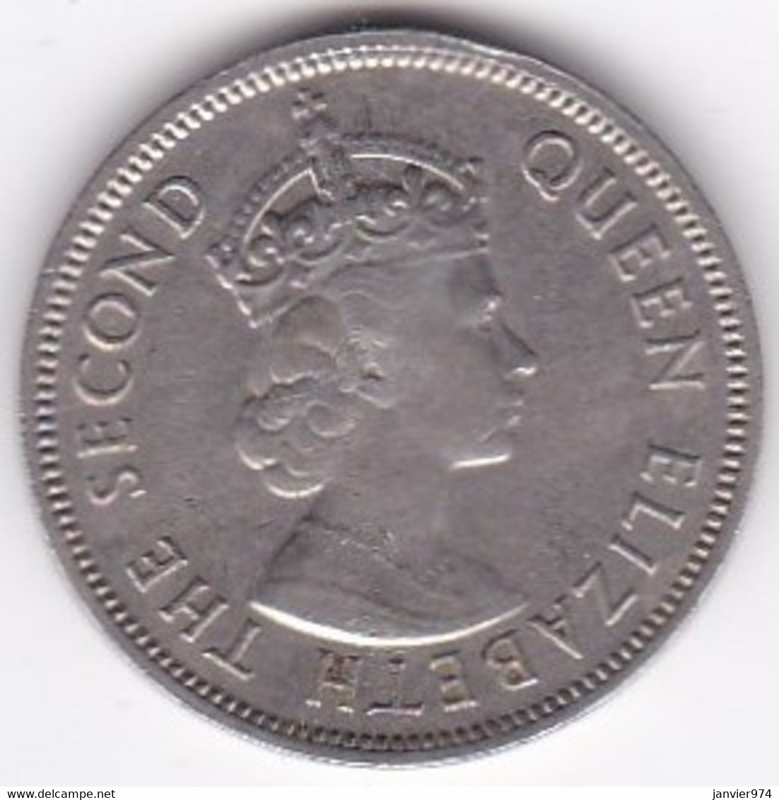 Ile Maurice 1/2 Rupee 1975 Elizabeth II. KM# 37 - Maurice