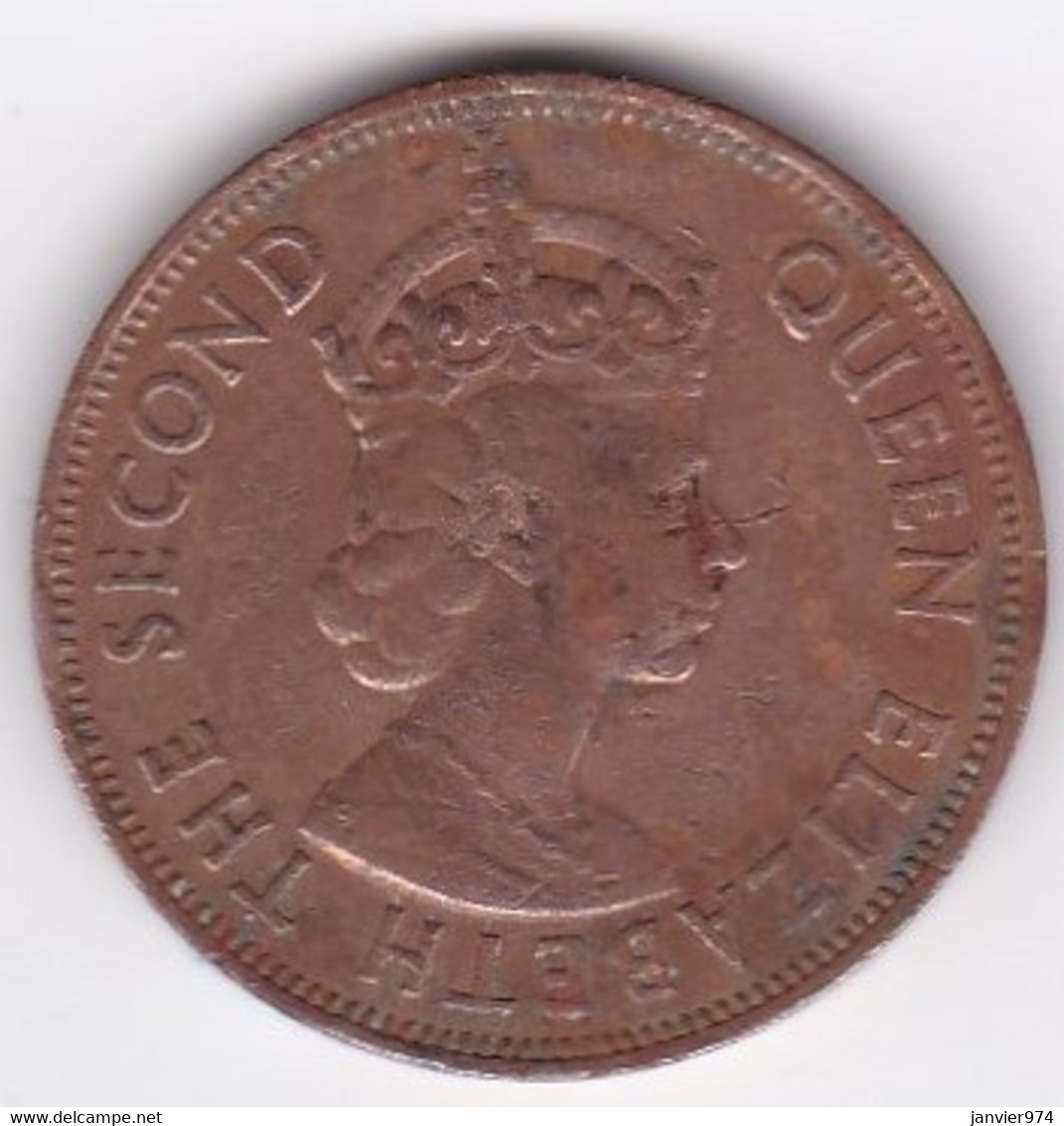 Ile Maurice , 5 Cents 1971 , Elizabeth II, KM# 34 - Maurice