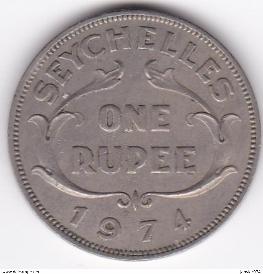 Seychelles 1 Rupee 1974 . Elizabeth II . KM# 13 - Seychelles