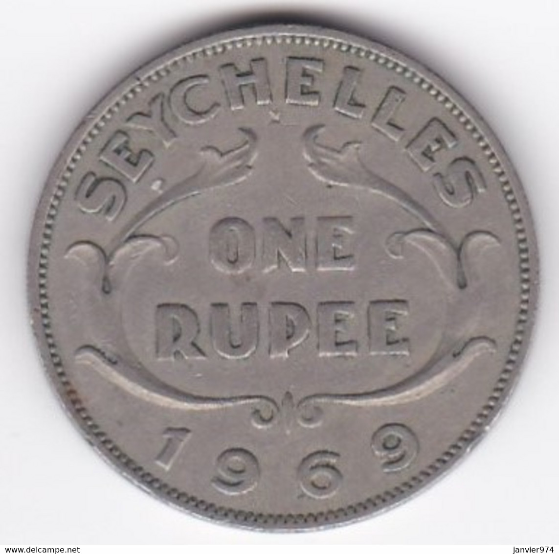 Seychelles 1 Rupee 1969 . Elizabeth II . KM# 13 - Seychellen