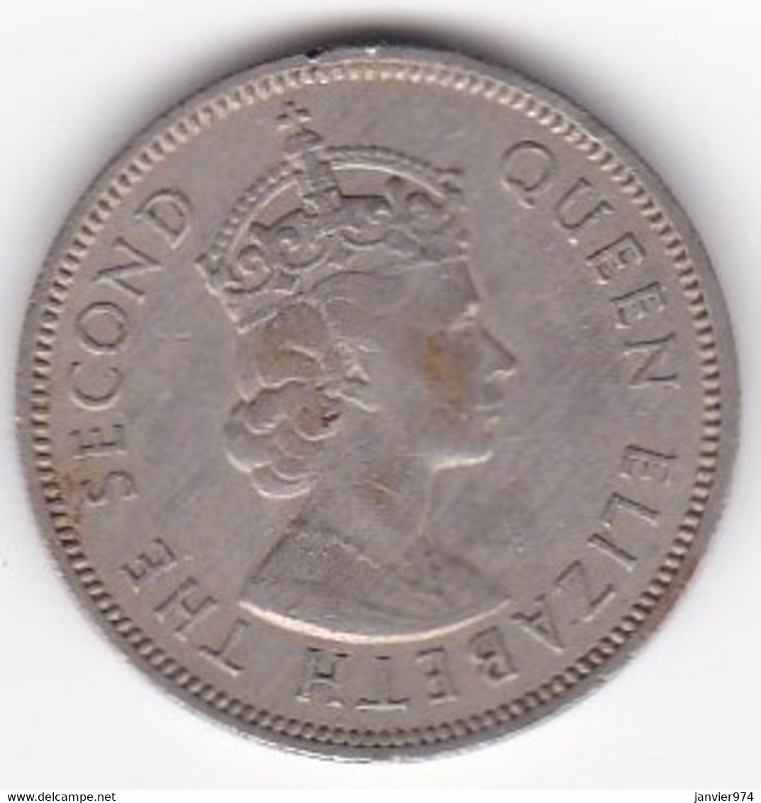 Seychelles 1/2 Rupee 1971 . Elizabeth II . KM# 12 - Seychelles