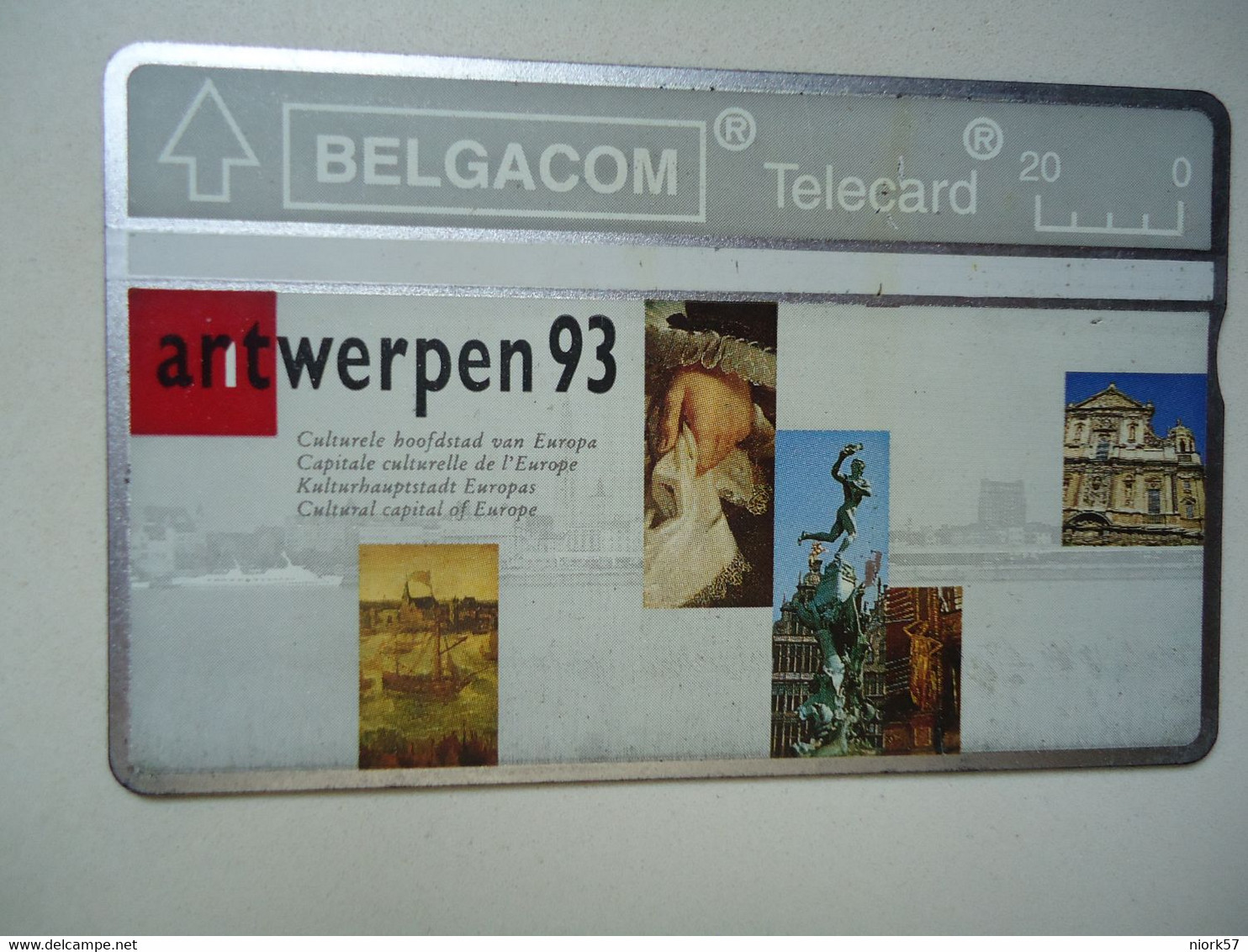 BELGIUM   USED CARDS  ART ARTWERPEN 93 - Otros & Sin Clasificación