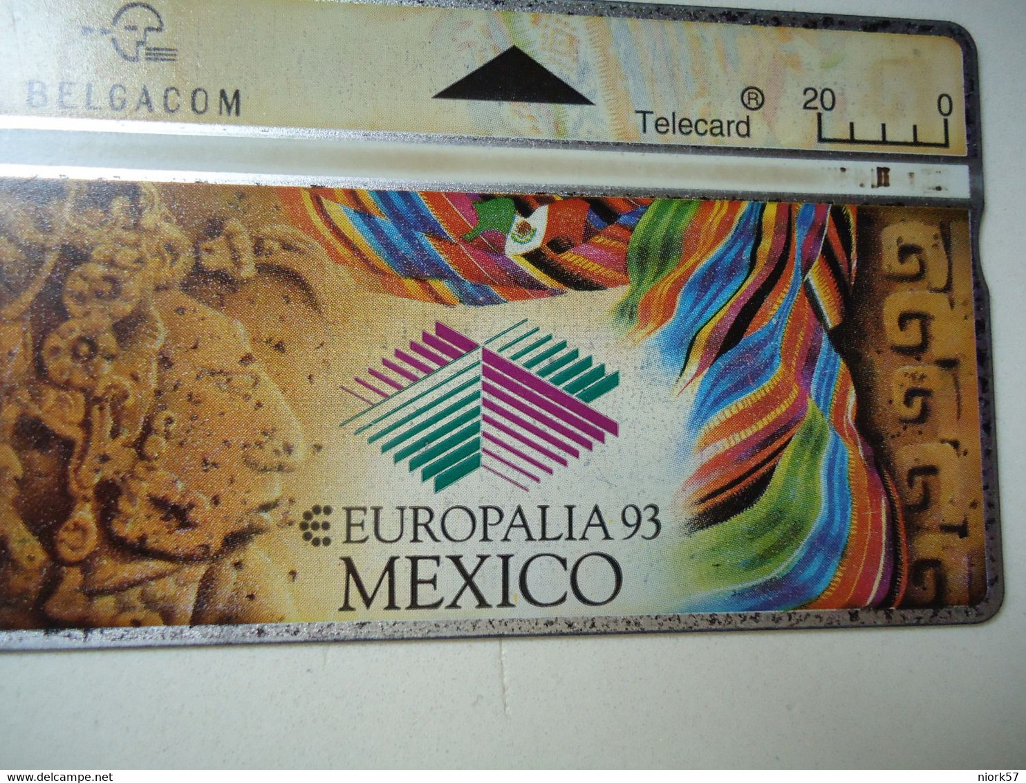 BELGIUM   USED CARDS  EUROPALIA 93 MEXICO - Otros & Sin Clasificación