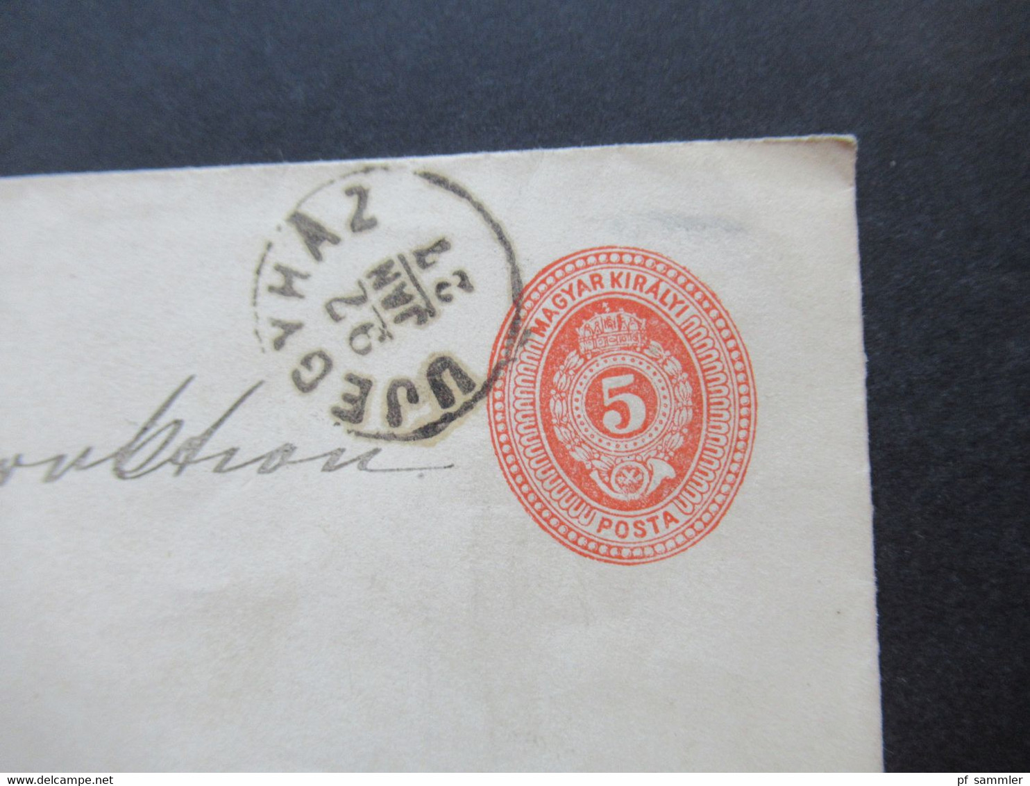 Ungarn 1892 Ganzsachenumschlag U 14 Mit Stempel Ujegyhaz Nach Neuwied Am Rhein Gesendet - Storia Postale