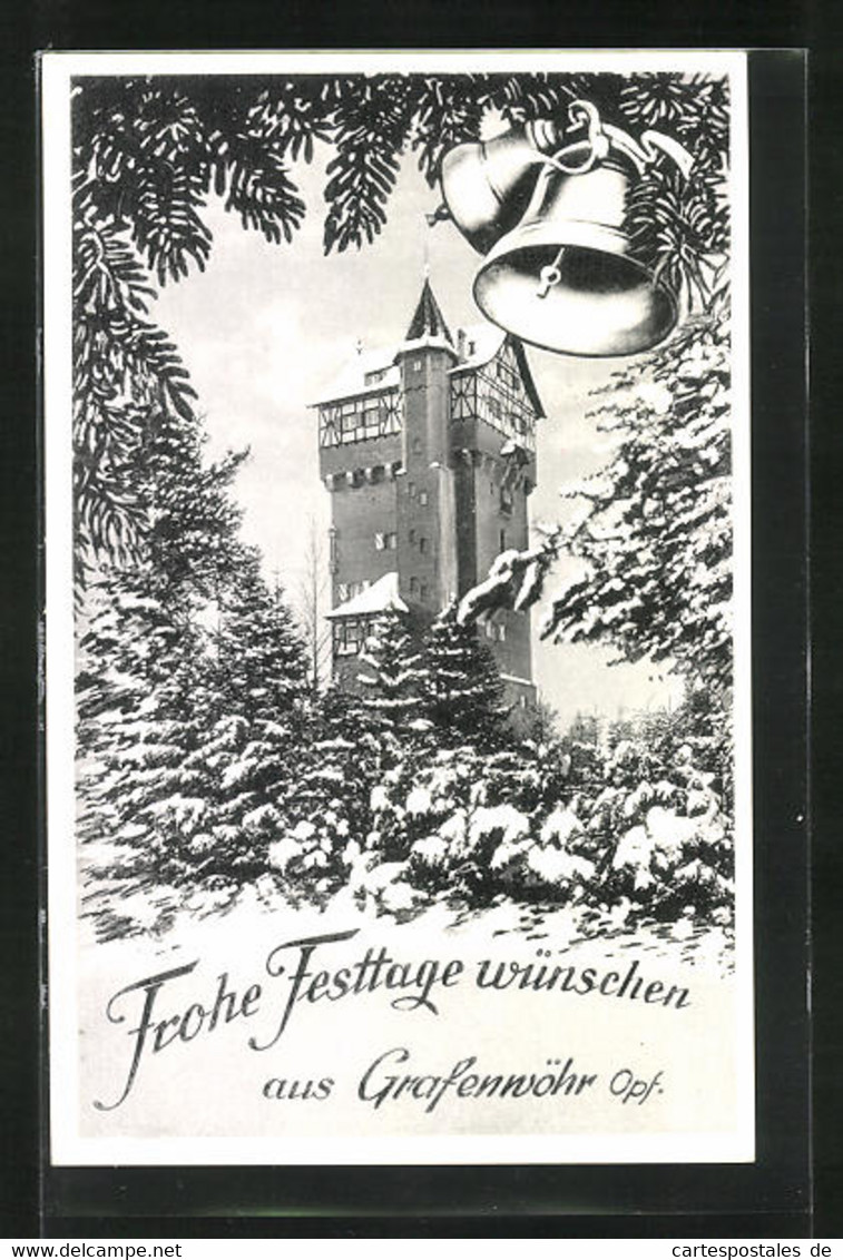 AK Grafenwöhr / Opf., Der Wasserturm Im Winter - Grafenwöhr