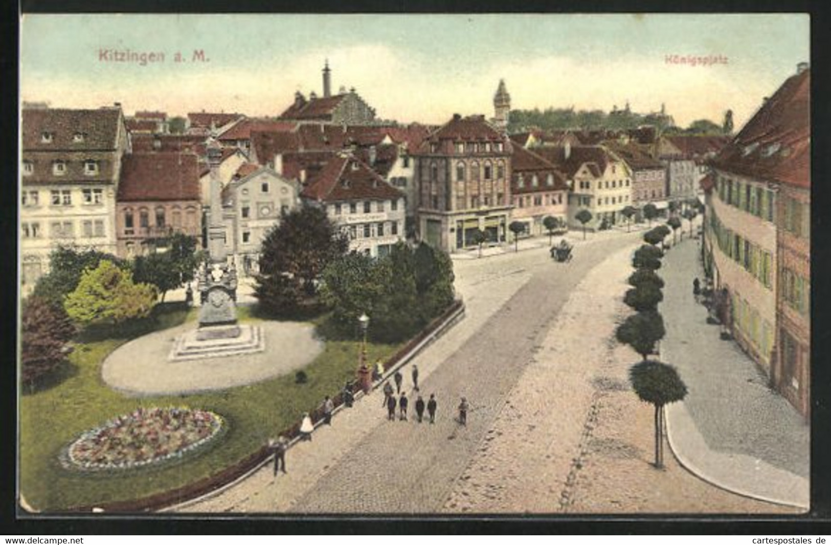 AK Kitzingen A. M., Strasse Am Königsplatz - Kitzingen