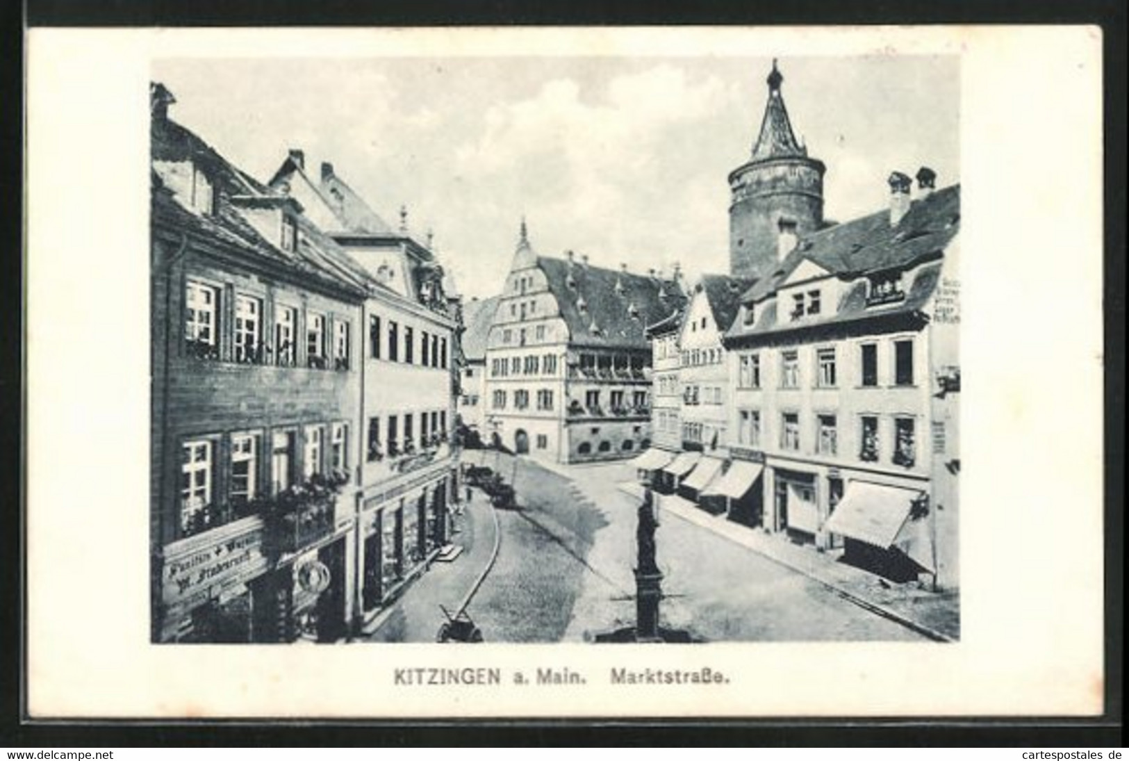 AK Kitzingen / Main, Blick Entlang Der Markstrasse - Kitzingen