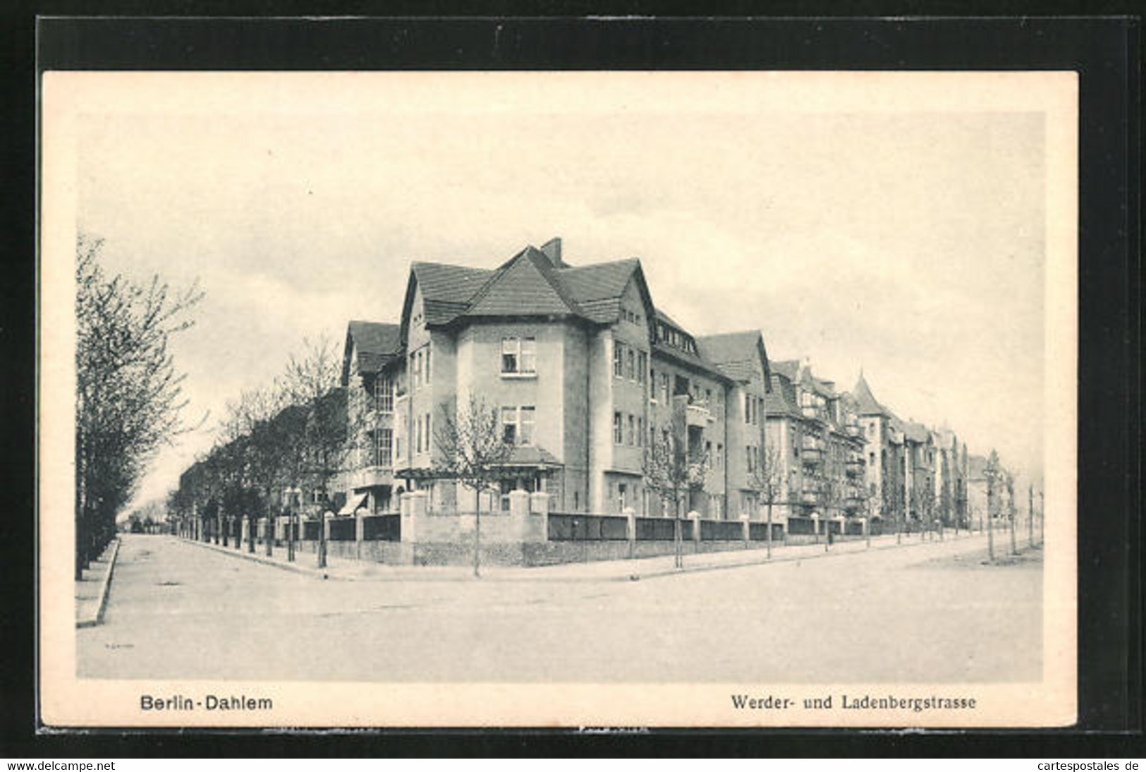 AK Berlin-Dahlem, Werder- Und Ladenbergstrasse - Dahlem