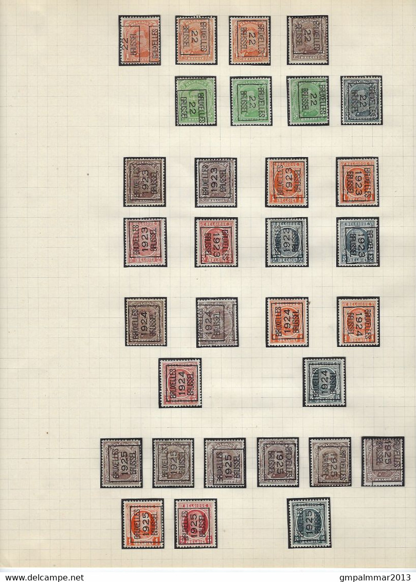 GROOT LOT TYPO BRUXELLES / BRUSSEL Met O.a. KANTDRUK Nrs. 272E (2x) En 299E , Zie 5 Scans ! LOT 245 - Andere & Zonder Classificatie