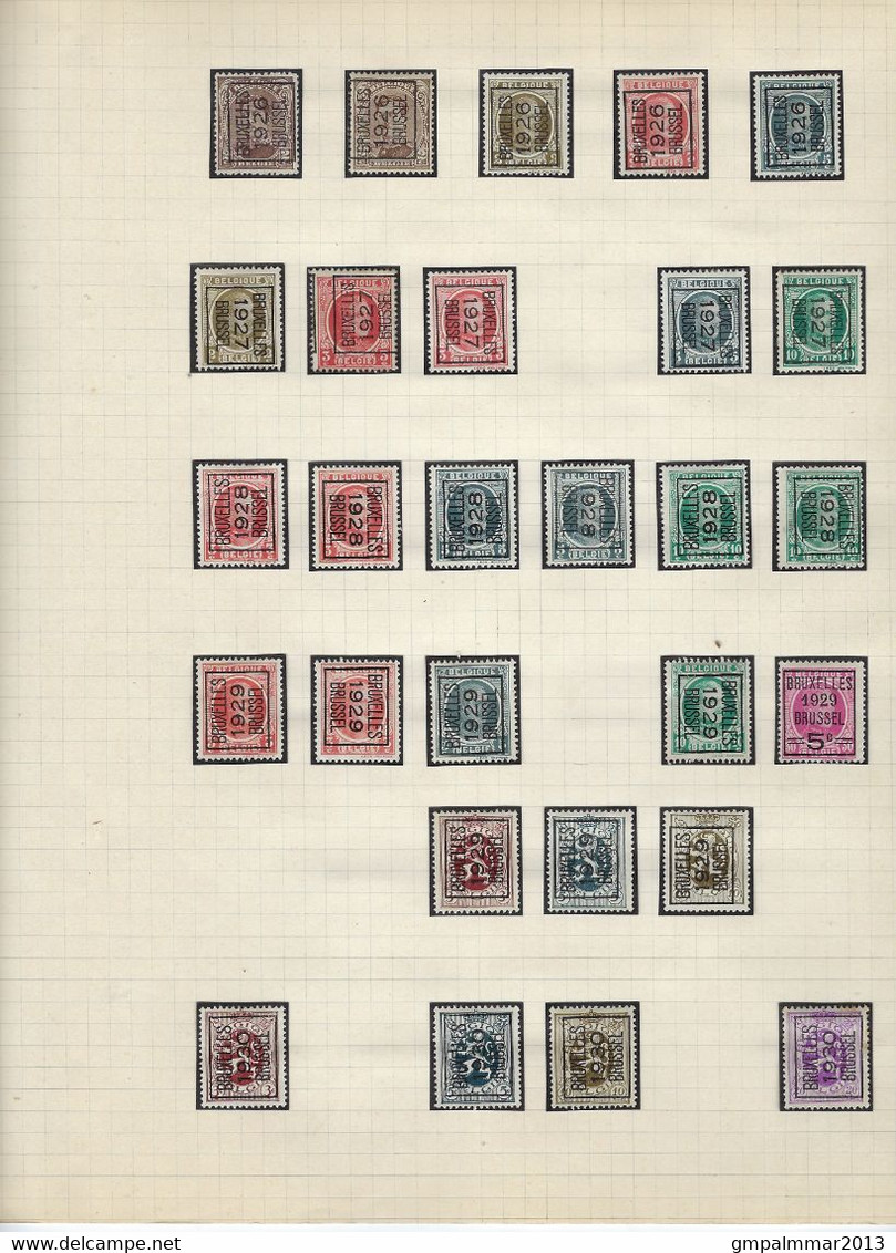 GROOT LOT TYPO BRUXELLES / BRUSSEL Met O.a. KANTDRUK Nrs. 272E (2x) En 299E , Zie 5 Scans ! LOT 245 - Andere & Zonder Classificatie