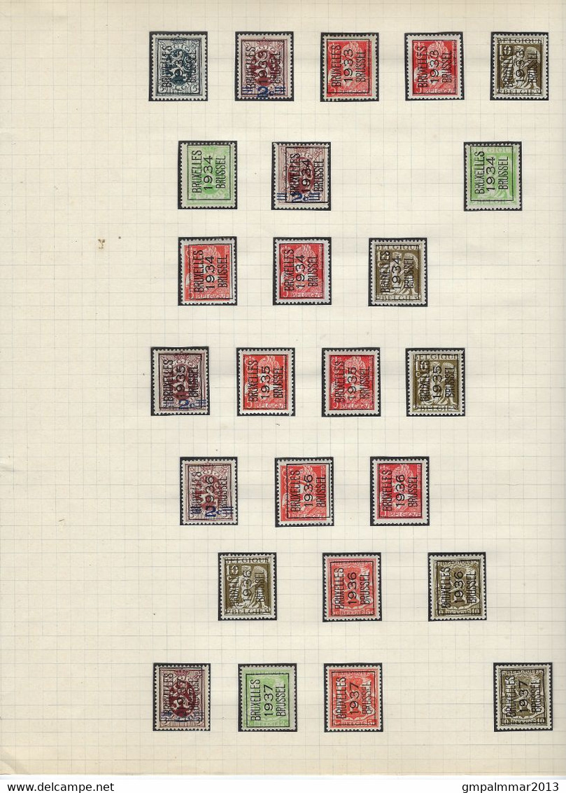 GROOT LOT TYPO BRUXELLES / BRUSSEL Met O.a. KANTDRUK Nrs. 272E (2x) En 299E , Zie 5 Scans ! LOT 245 - Andere & Zonder Classificatie