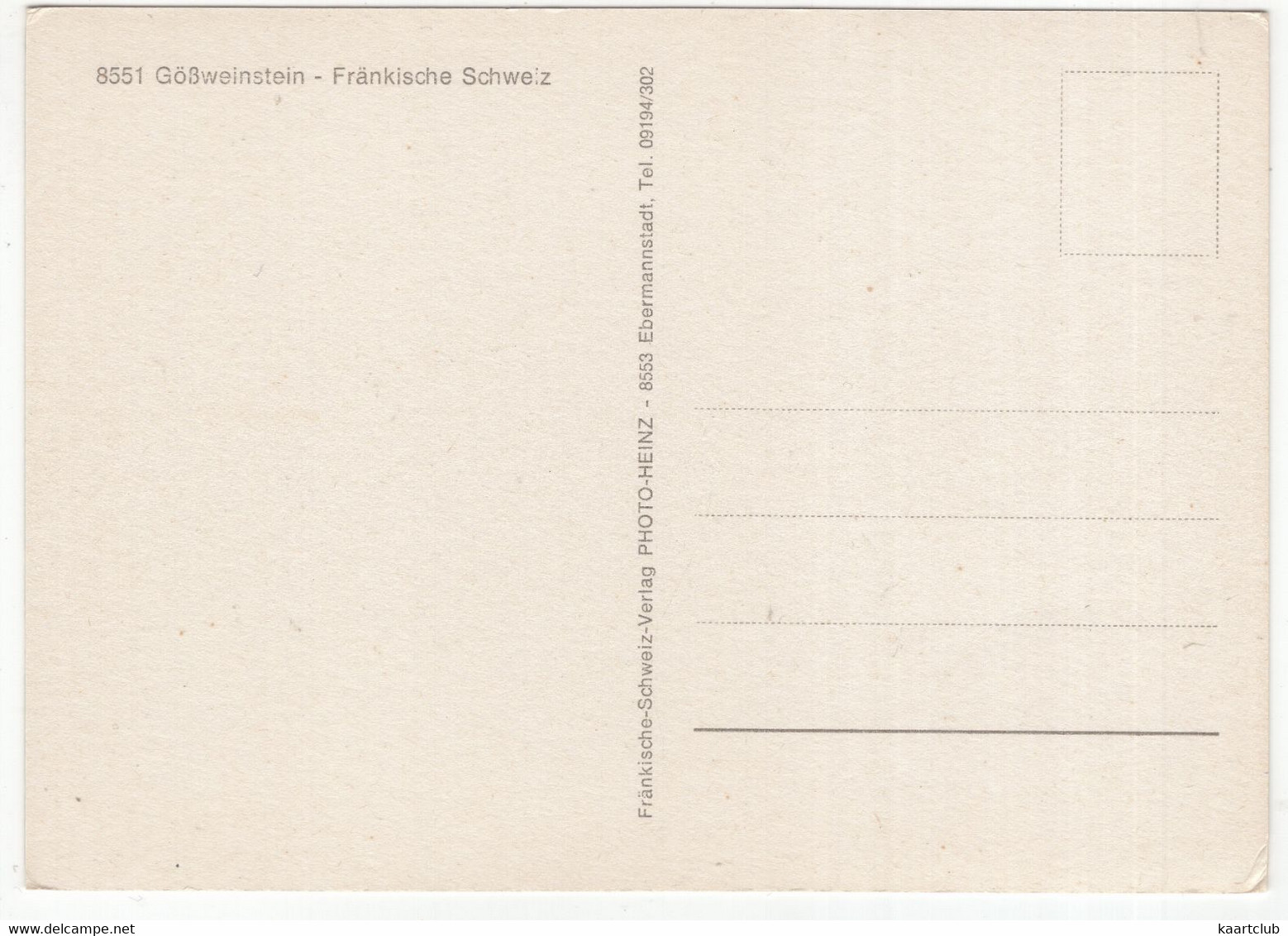 Gößweinstein - Fränkische Schweiz - Forchheim