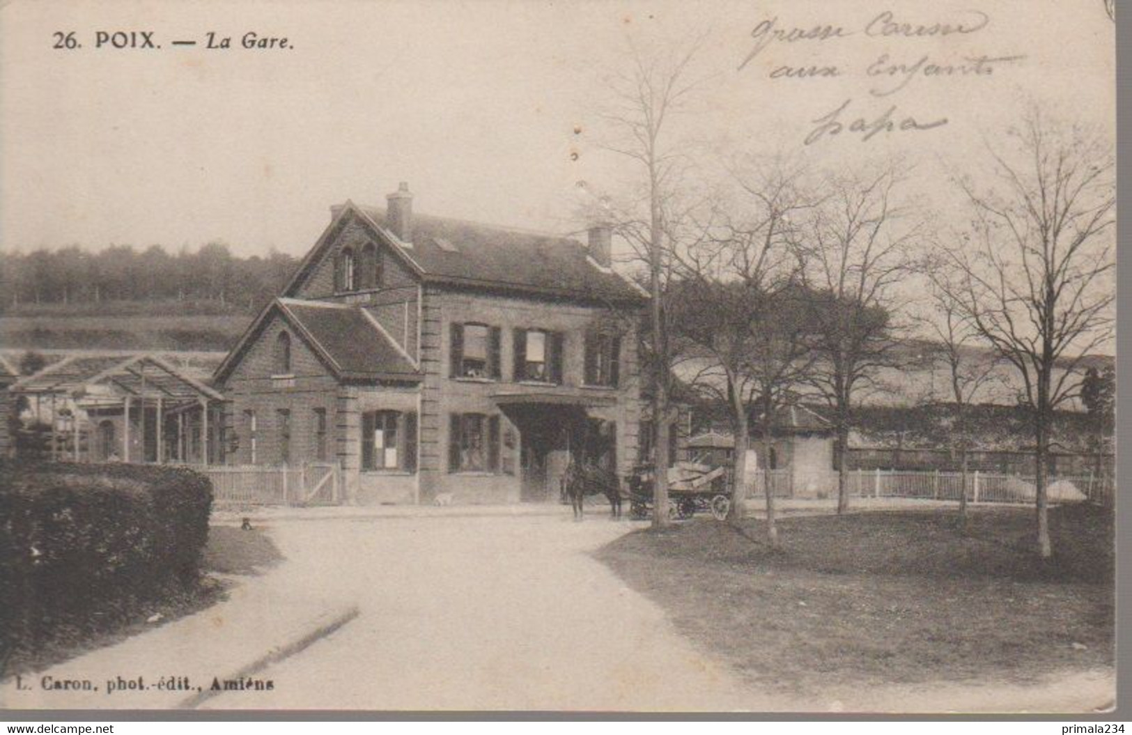 POIX DE PICARDIE-  LA GARE - Poix-de-Picardie