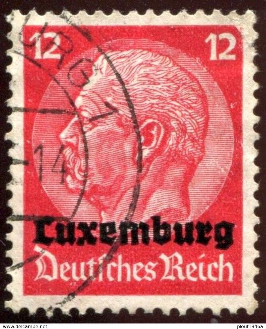 Pays : 286,1 (Luxembourg)  Yvert Et Tellier N° : Oc   7 (o) - 1940-1944 Duitse Bezetting
