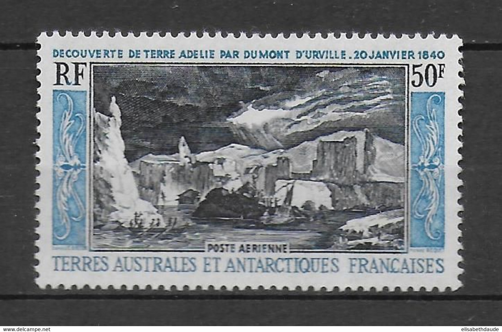 TAAF - 1965 - POSTE AERIENNE YVERT N° 8 ** MNH - COTE = 195 EUR. - Poste Aérienne