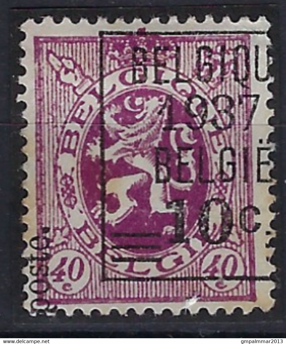 ONBEKEND / INCONNU Nr.  455  BELGIQUE 1937 BELGIE 10 C " KANTDRUK "  ;  Staat Zie Scan ! Inzet Aan 25 € ! - Tipo 1929-37 (Leone Araldico)